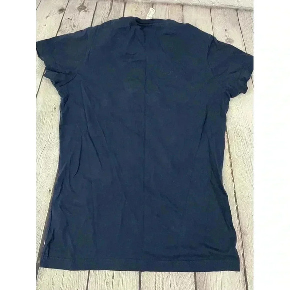 Dinosaur Love T Shirt Short Sleeve MEDIUM Tee Turtle Women's Dark Blue - Picture 8 of 10